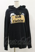 NieR Clothing / プリントプルパーカー  黒 H-24-06-13-035-PU-TO-KB-ZH