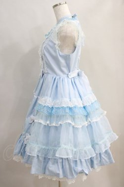 画像2: Angelic Pretty / Candyストライプリボンワンピース Free サックス H-24-06-14-008-AP-OP-NS-ZH