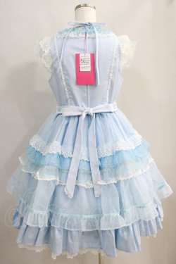 画像3: Angelic Pretty / Candyストライプリボンワンピース Free サックス H-24-06-14-008-AP-OP-NS-ZH