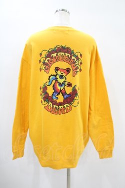 画像2: Candy Stripper / TIE DYE DEAD BEAR SWEAT 2 GOLD YELLOW H-24-06-15-1052-PU-TO-KB-ZT026