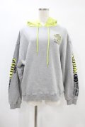 Candy Stripper / CANDYS CHUM BICOLOR HOODIE  グレー H-24-06-15-1054-PU-TO-KB-ZT025