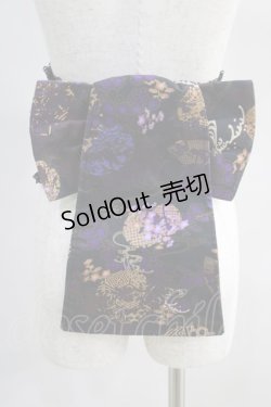画像3: Qutie Frash / 花魁帯コルセット  黒×紫 H-24-06-20-1007-QU-TO-KB-ZH