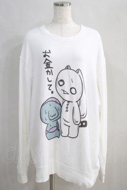 画像1: NieR Clothing / プリントSWEAT  2XL 白 H-24-06-21-028-PU-TO-KB-ZT071