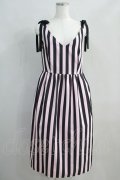 MILK / Lady Stripe Dress  ピンク×ブラック H-24-06-21-016-ML-OP-KB-ZH