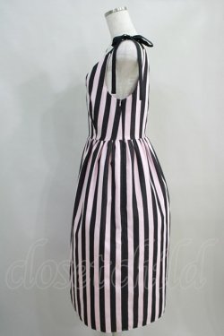 画像2: MILK / Lady Stripe Dress  ピンク×ブラック H-24-06-21-016-ML-OP-KB-ZH