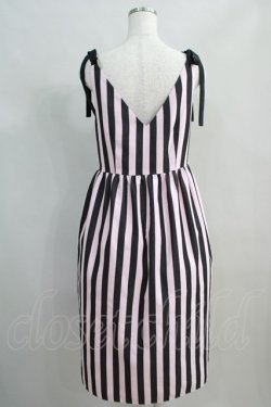 画像3: MILK / Lady Stripe Dress  ピンク×ブラック H-24-06-21-016-ML-OP-KB-ZH