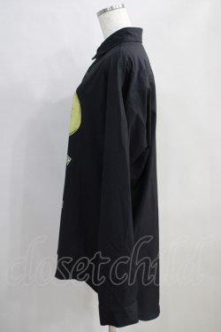 画像2: NieR Clothing / プリントロングシャツ  黒 H-24-06-21-025-PU-BL-KB-ZH
