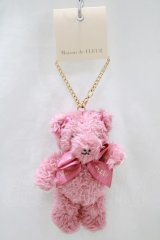 Maison de FLEUR / ピンくまニア ベアチャーム  ピンク H-24-06-22-065-LO-ZA-NS-ZH