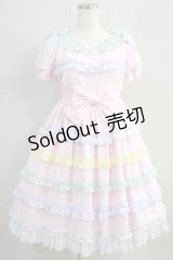 Angelic Pretty / しゃぼん玉ワンピース Free ピンク H-24-06-24-1009-AP-OP-NS-ZH