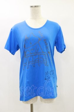 画像1: MINT NeKO / ねこじろうTシャツ  ブルー H-24-06-27-036-HN-TO-KB-ZH