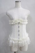 MR corset / レースフリルコルセット  白 H-24-07-01-051-PU-ZA-KB-ZH