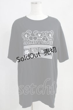 画像1: Candy Stripper / CANDY CLUB TEE  黒 H-24-07-03-025-PU-TO-KB-ZT213