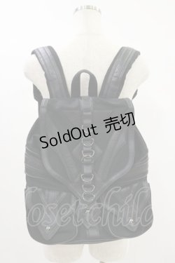 画像2: Restyle / パイソン風切替BACK PACK  ブラック H-24-07-05-021-GO-BG-KB-ZH