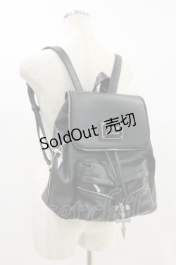 画像1: KILL STAR / クロスチャームBACK PACK  黒 H-24-07-05-003-SL-BG-KB-ZH