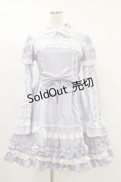 画像1: Angelic Pretty / フラワーレースワンピース(2008) Free サックス H-24-07-06-071-AP-OP-NS-ZH