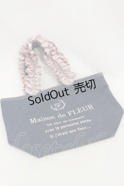 画像1: Maison de FLEUR / デニムフリルハンドルトートバッグ  ブルー H-24-07-06-021-LO-BG-NS-ZH