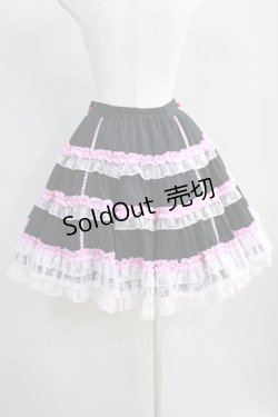 画像3: Angelic Pretty / リボンドールプリンセススカート(2009) Free ブラック/ピンク H-24-07-07-1037-AP-SK-NS-ZH