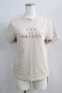 an another angelus / モックネックロゴT Free PINK BEIGE H-24-07-07-1046-CA-TO-NS-ZH