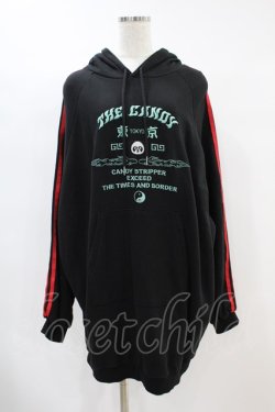 画像1: Candy Stripper / THE CANDY TOKYO SWEAT HOODIE 2 ブラック H-24-07-08-1060-PU-TO-KB-ZT303