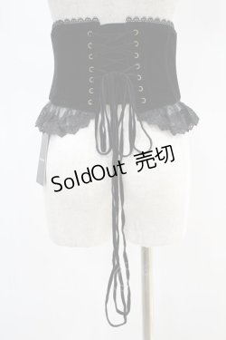 画像2: ATELIER PIERROT / Frill Short Corset  ブラック H-24-07-08-1008-EL-TO-KB-ZH