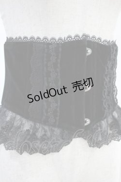 画像4: ATELIER PIERROT / Frill Short Corset  ブラック H-24-07-08-1008-EL-TO-KB-ZH