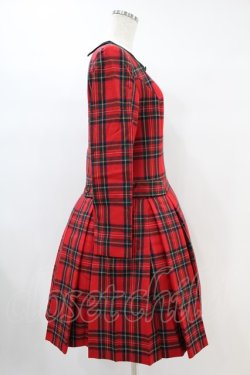 画像3: Jane Marple / tartan check lycee onepiece  レッド H-24-07-09-017-JM-OP-KB-ZT371