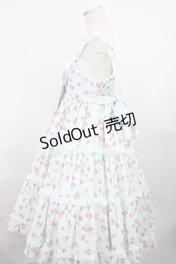 画像2: Angelic Pretty / いちごシフォンティアードジャンパースカート Free サックス H-24-07-10-004-AP-OP-NS-ZH