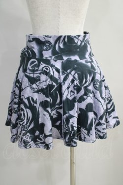 画像3: NieR Clothing / Mini Skirt  Monochrome ROSE柄グレー H-24-07-10-1039-PU-SK-KB-ZH