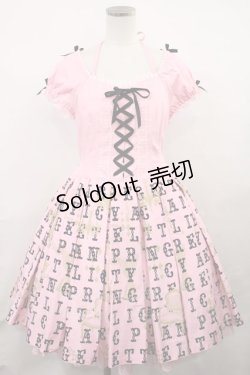 画像1: Angelic Pretty / Moon Night Theaterワンピース Free ピンク H-24-07-10-008-AP-OP-NS-ZH