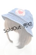 Candy Stripper / DENIM HAT  ブルー H-24-07-11-036-PU-AC-KB-ZH