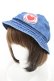 画像1: Candy Stripper / DENIM HAT  ブルー H-24-07-11-036-PU-AC-KB-ZH (1)