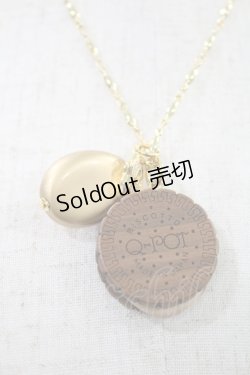 画像1: Q-pot. / Round Choco Biscuit Necklace   H-24-07-11-043-QP-AC-KB-ZH