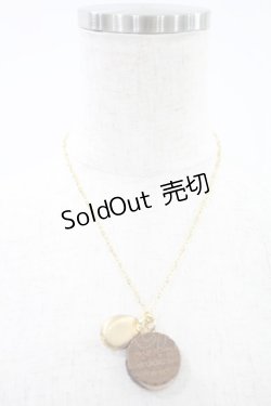 画像2: Q-pot. / Round Choco Biscuit Necklace   H-24-07-11-043-QP-AC-KB-ZH