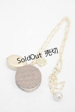 画像3: Q-pot. / Round Choco Biscuit Necklace   H-24-07-11-043-QP-AC-KB-ZH