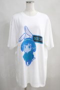 NieR Clothing / プリントCOTTON CUTSEW XL 白 H-24-07-11-1032-PU-TO-KB-ZT280