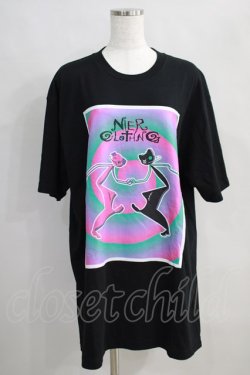 画像1: NieR Clothing / CHARACTER COTTON CUTSEW【ちゃむちゃむ×シエル】 XL 黒 H-24-07-11-1056-PU-TO-KB-ZT307