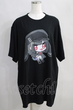 画像1: NieR Clothing / 擬人化プリントCOTTON CUTSEW XL 黒 H-24-07-11-1057-PU-TO-KB-ZT307