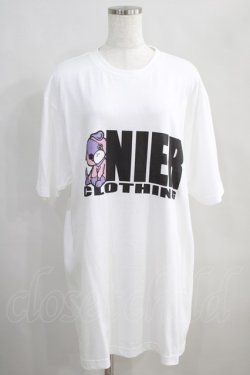 画像1: NieR Clothing / ちゃむちゃむ×ロゴCUTSEW XL 白 H-24-07-11-1023-PU-TO-KB-ZT312