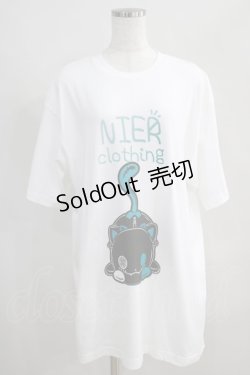 画像1: NieR Clothing / プリント半袖CUTSEW XL 白 H-24-07-11-1028-PU-TO-KB-ZT280