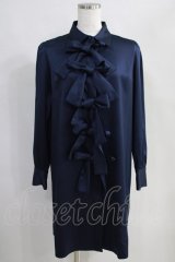 Maison de FLEUR Petite Robe / フロントリボンドレス S ネイビー H-24-07-12-044-EL-OP-NS-ZH