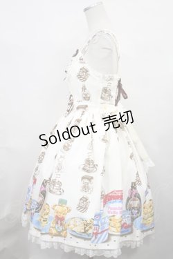 画像2: Angelic Pretty / Honey Cake切替ジャンパースカート Free 生成り H-24-07-12-1003-AP-OP-NS-ZH