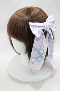 Angelic Pretty / Sweetie Ribbonリボンクリップ  ピンク/サックス H-24-07-12-075-AP-AC-NS-ZH