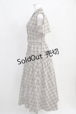 画像2: axes femme POETIQUE / 2wayケープデザインワンピース M ブラウン H-24-07-12-018-AX-OP-NS-ZH