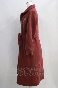 画像2: an another angelus / ローズ刺繍開衿コート Free BROWN H-24-07-12-026-CA-CO-NS-ZT-C048