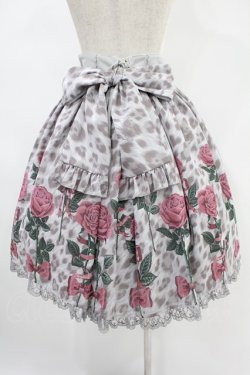 画像2: Angelic Pretty / Rebecca Leopardスカート Free グレー H-24-07-13-017-AP-OP-NS-ZH