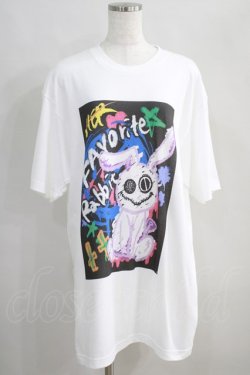 画像1: NieR Clothing / プリントCOTTON CUTSEW XL 白 H-24-07-14-039-PU-TO-KB-ZT311