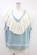 画像1: Candy Stripper / FRILL CABLE KNIT VEST  ブルー H-24-07-20-1042-PU-TO-KB-ZH (1)