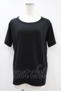 GLAD NEWS / バックプリントTシャツ  黒 H-24-07-20-1049-GL-TO-KB-ZH