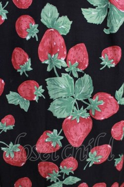 画像4: Jane Marple / Strawberry garden Strap dress  ブラック H-24-07-21-012-JM-OP-KB-ZH