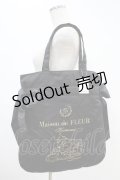 Maison de FLEUR / サンリオ クロミKUトートバッグ  ブラック H-24-07-22-009-LO-BG-NS-ZH